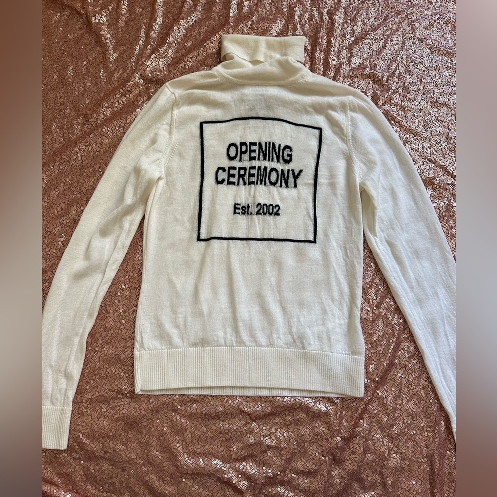Opening Ceremony White Logo Crewneck Sweatshirt Unisex XS. Authentic